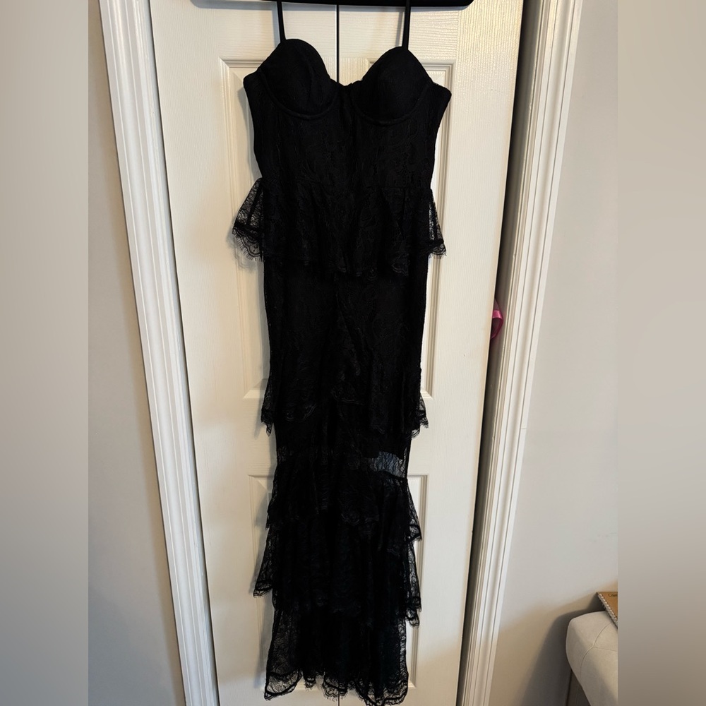 MAJORELLE Black Strapless Lace Dress - Picture 5 of 5